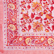 Beach Wear Sarong Floral Hand Block Print Pure Soft Cotton - CraftJaipur