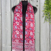 Indian Hand Block Print Sarong Handmade Cotton Scarf Decorative Women Beach Scarves-CraftJaipur