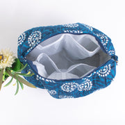 Block Printed Large Toiletry Bag, Waterproof Wash Bag, Makeup Bag, Cosmetic Bag, Travel Bag with Pockets, Jumbo Wash Bag Assorted