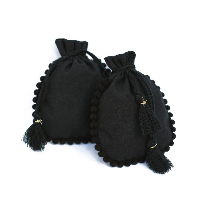 FREE Shipping Jewelry Packaging Small Gift Bags Black Pouches - CraftJaipur