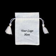 Small Gift Packaging Bags, Handmade Cotton White Jewelry Pouches, Small Jewelry Bags & Pouches