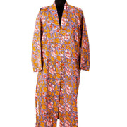 Unisex Multicolor Cotton Bathrobe, 100% Cotton Robe for Women