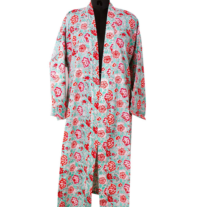 Lightweight Pure Cotton Kimono Hand Block Printed Robe Ladies - Etsy |  Nightgowns for women, Cotton kimono, Block printed robe