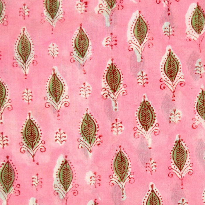 Hand Block Print Natural Dye Cotton Fabric 10 Yards