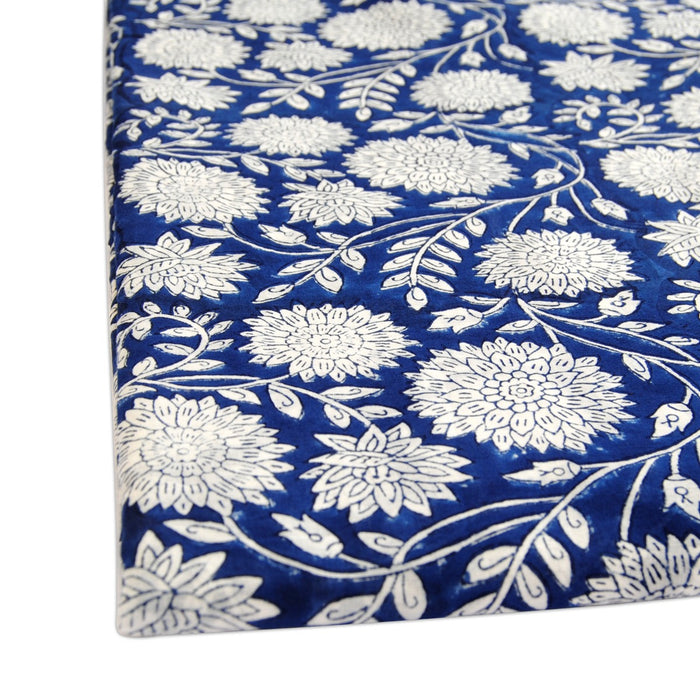 Best Quality Hand Block Print Indigo Fabric By Yards - CraftJaipur