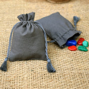 Personalized Logo Small Drawstring Cotton Bags Designer Jewelry Packaging Pouches – CraftJaipur