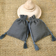 Personalized Logo Small Drawstring Cotton Bags Designer Jewelry Packaging Pouches – CraftJaipur