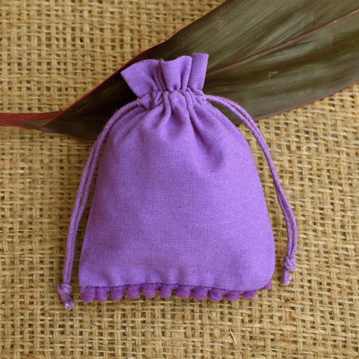 FREE SHIPPING Small Jewelry Packaging Purple Pouches Bags - CraftJaipur