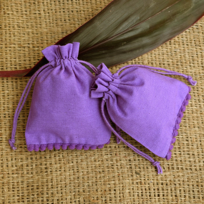 FREE SHIPPING Small Jewelry Packaging Purple Pouches Bags - CraftJaipur