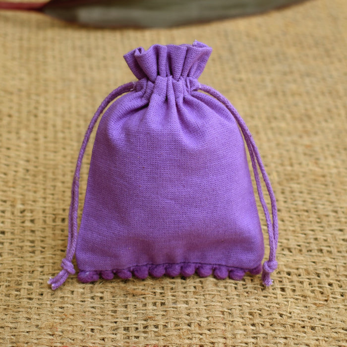 FREE SHIPPING Small Jewelry Packaging Purple Pouches Bags - CraftJaipur