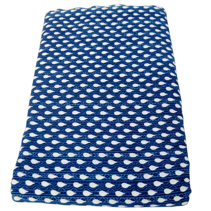 Buy At Wholesale Price Natural Indigo Blue Cotton Fabrics |Craft Jaipur