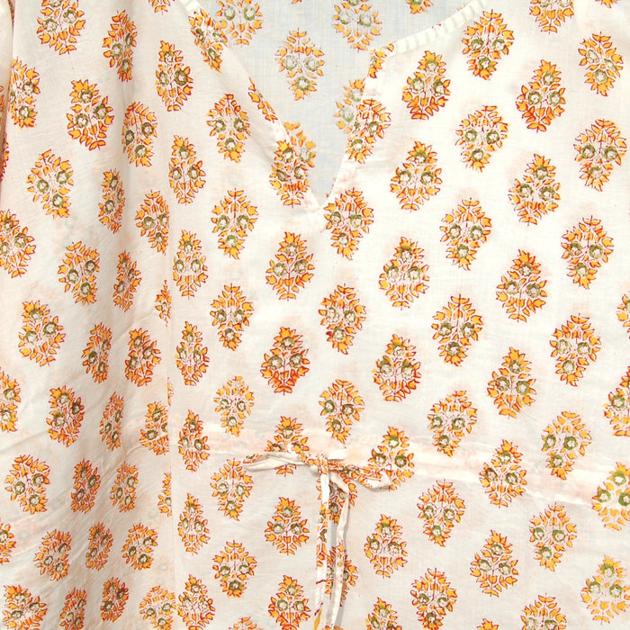 Floral Printed Cotton Caftan Poncho, Daily Wear kaftan Dress