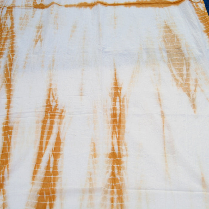 Shibori Tie Dyed Natural Cotton Dress Sewing Indian Fabric - CraftJaipur