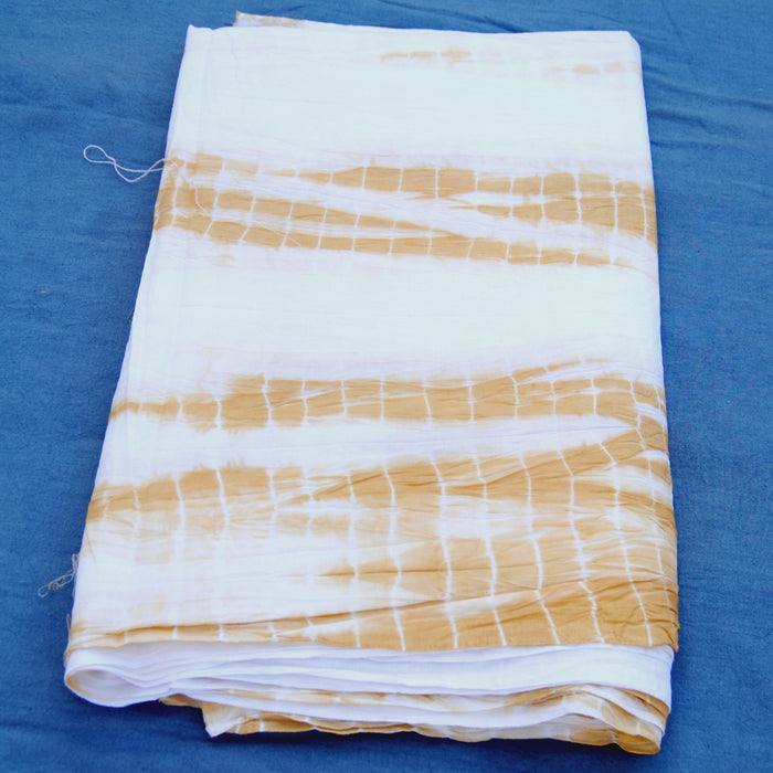 Shibori Tie Dyed Natural Cotton Dress Sewing Indian Fabric - CraftJaipur